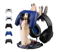 Grupo Erik Gaming Controller Holder & Headphone Stand - Cyberpunk | Gaming Accessories For Desk, Gamer Gifts, Headset & Controller Stand 6.3 x 7.9 x 10.8 inches - 16 x 20 x 27.5 cm