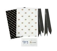 Grupo Erik Gift Wrap Set - Real Madrid Gifts | 2 Wrapping Paper Sheets, 2 Ribbons, 2 Gift Tag Stickers - Birthday Wrapping Paper | Football Gifts Under 5 Pounds