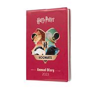 Grupo Erik Harry Potter A6 2023 Week To View Diary | December 2022 - December 2023 | 2023 Weekly Planner| A6 Planner With Stickers And Pocket | 2023 Diary | Harry Potter Gifts