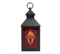 Grupo Erik Harry Potter Lamp - LED Battery Lantern | Gifts, Merchandise | Flame Effect Wall & Desk Lamp with Carry Handle, Table Mood Light | Order of the Phoenix Harry Potter Merch, Cool Room Decor
