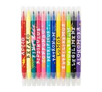 Grupo Erik Harry Potter Set of 12 Erasable Colouring Pens - Gifts, Merch | Erasable Highlighters Pens, Dual Tip Markers for Kids & Adults: 1 for Colouring + 1 for Erasing | Harry Potter Stationery