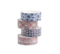 Grupo Erik Hokusai 4 Rolls Washi Tape - Scrapbook Tape For DIY - Washi Tape For Scrapbooking - Decorative Masking Tape - Scrapbooking Supplies - Scrapbook Accessories - Gift Wrapping