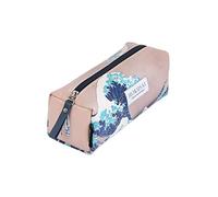 Grupo Erik Hokusai Pencil Case | 8 x 3 x 3 inches - 21 x 7.5 x 7.5 cm | Cosmetic Case | Large Pencil Case | Cute Stationery | The Great Wave Off Kanagawa