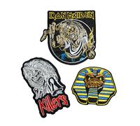 Grupo Erik Set of 3 Patches - Iron Maiden | Iron On Patches, Sew On Patches, Band Patches, Embroidery Patches, Applique Patches, Patches for Clothing, Patches for Backpacks
