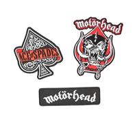 Grupo Erik Set of 3 Patches - Motorhead | Iron On Patches, Sew On Patches, Band Patches, Embroidery Patches, Applique Patches, Patches for Clothing, Patches for Backpacks