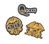 Grupo Erik Iron On Patches for Clothing - Queen Merchandise Band | 3 Sew On Patches for Clothing & for Backpacks, Backpack Accessories | Queen Gifts Under 15 Pounds