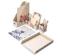 Grupo Erik Japanese Art Multipurpose Desk Organiser | A4 Folder - Magazine File - Stationary Organiser - Letter Tray | Cute Stationery | Cute Gifts | Japanese Stationery