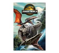 Grupo Erik Jurassic World Rebirth Poster - 36 x 24 in / 91.5 x 61 cm, Gifts | Shipped Rolled Up - Cool Posters, Art Poster, Wall Posters & Prints | Jurassic Park Gifts, Jurassic World Merchandise, Decor