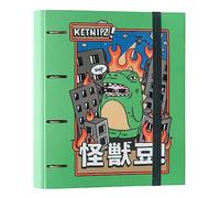 Grupo Erik Ketnipz 4 Ring Binder A4 - Kawaii Stationery Gifts, Merch | A4 Folder with Elastic closure, School Folders for Paperwork A4, Back to School Supplies | Ketnipz Merchandise