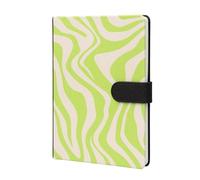 Kokonote Notebook A5 - Luxe Neon Tracks - Faux Leather Notebook A5, Dotted Notebook, Journal Notebook, A5 Sketchbook, A5 Notebook Hardback/University Stationery, Cute Stationery
