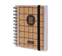 Grupo Erik: Kraft Diary 2022-2023 | Back To School 11 Months Academic Diary Day To Page | August 2022 - June 2023 |Mid Year Diary 2022-2023 With Stickers | Cute Stationery