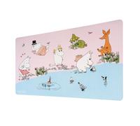 Grupo Erik XXL Mouse Pad - Moomins Gifts | Gaming Desk Mat 23.6 x 13.8 inches Faux Leather Mat, Keyboard & Mouse Mat Large | Gaming Gifts Gamer