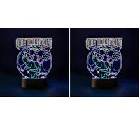 Grupo Erik LED Lamp - Gameration | Desk Lamp Table, Mood Light, Gaming Light | Gamer Gifts Under 20 Pounds, Gaming Accessories, Gamer Bedroom Accessories (Pack of 2)