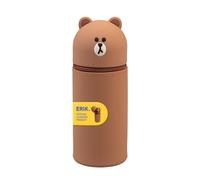 Grupo Erik Line Friends School Pencil Case - Brown Bear Stationery Gifts