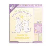 Grupo Erik Magnetic Planner For Fridge - Moomin, Moomins Gifts For Family | Magnetic Calendar With Stickers, Pen, Shopping List, Sticky Notes | Family Planner 2026 16 Months Sep 2025 - Dec 2026