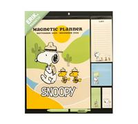 Grupo Erik Magnetic Planner For Fridge - Snoopy Gifts For Family | Magnetic Calendar With Stickers, Pen, Shopping List, Sticky Notes | Family Planner 2026 16 Months Sep 2025 - Dec 2026