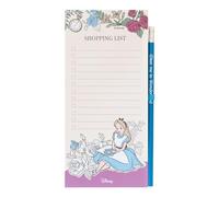 Grupo Erik Disney Alice in Wonderland Magnetic Organiser | Magnetic Shopping List | 4 x 8 inches - 10 x 21 cm | Magnetic Notepad | Magnetic Fridge Notepad | Alice in Wonderland Gifts
