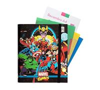 Grupo Erik Marvel 4 Ring Binder - Premium Avengers A4 Folder Ring Binder + 100 A4 Sheets + Dividers