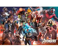 Grupo Erik Marvel Avengers Endgame Line Up Poster - 36 x 24 in, Gifts