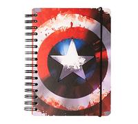Grupo Erik Marvel Captain America A5 Notebook | Bullet Journal | Notebooks A5 | Notepads A5 | A5 Notepad | Dotted Bullet Journal | A5 Dotted Notebook | Sketchbook A5 | Marvel Gifts