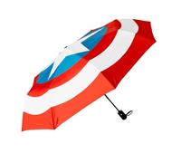 Grupo Erik Compact Umbrella - Marvel Captain America Gifts | Lightweight, Foldable & With Cover, Small Travel Umbrella Kids | Marvel Gifts Under 20 Pounds