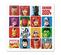 Grupo Erik Marvel Comics Wall Calendar 2024 12" x 12" | 12 Month Planner | Square Wall Calendar 2024 | Family Planner Calendar 2024 | Marvel Calendar 2024