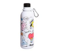 Grupo Erik BT21 Metal Water Bottle 500ml / 17oz | Hot and Cold Water Bottle, Thermos Flask, Stainless Steel Water Bottle, Travel Bottles, Gym Bottle, Cute Water Bottle | BT21 Gifts, Kawaii Gifts