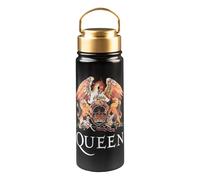 Grupo Erik Metal Water Bottle 550ml / 19.4oz - Queen Merchandise Band | Hot and Cold Water Bottle Stainless Steel, Cute Travel Bottles Gym | Queen Gifts Under 20 Pounds