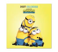 Grupo Erik Minions Wall Calendar 2027 UK - Minion Gifts, Merchandise | Official Minions Calendar 2027 | Square Wall Planner Month to View, Family Calendar 2027 UK | Minion Merch
