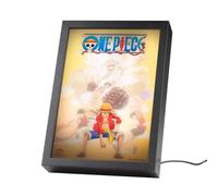 Grupo Erik Mood Light Framed Prints - One Piece Manga | 7.9 x 11 x 2 inches - 20 × 28 × 5 cm, LED Framed Art Prints, LED Desk Lamp - Gifts One Piece Merch