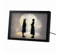 Grupo Erik Mood Light Framed Prints - Wednesday Addams Gifts | 7.9 x 11 x 2 inches - 20 × 28 × 5 cm, LED Framed Art Prints, LED Desk Lamp - Wednesday Gifts