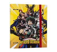 Grupo Erik My Hero Academia 4 Ring Binder - Premium A4 Folders Ring Binder - 10.6 x 12.6 inches / 27 x 32 cm - A4 Ringbinder - 4 Ring Binder A4 - My Hero Academia Manga - My Hero Academia Merch