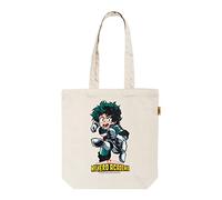 Grupo Erik My Hero Academia Cotton Tote Bag - Cotton Shopping Bag - 14x15x4 inches | 37x39x10 cm - Canvas Bag - Cotton Bag - Gift Bag - Eco Friendly Gifts - My Hero Academia Manga