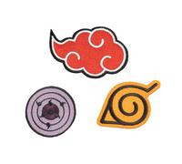 Grupo Erik Naruto Shippuden Iron On Patches for Clothing - Gifts, Merch | 3 Sew On Patches for Clothing & for Backpacks, Backpack Accessories | Naruto Manga Gifts under 15 Pounds, Merchandise