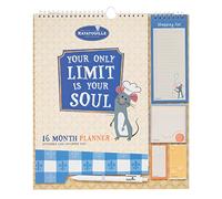 Grupo Erik Official Pixar Ratatouille 2023 Wall Calendar - Monthly Planner 16 Months Sep 2022 - Dec 2023-11.8 x 13.4 inches / 30 x 34 cm - Ratatouille Gifts - With Stickers/Pen/Shopping List