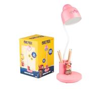 Grupo Erik One Piece Lamp - Rechargeable LED Desk Lamp, Manga Gifts, Merch | Table Lamp Pink with Pen Holder, Phone Stand and Tony Tony Chopper Figure | One Piece Gifts, Anime Cool Room Decor