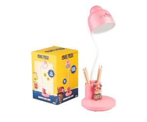 Grupo Erik One Piece Lamp - Rechargeable LED Desk Lamp, Manga Gifts, Merch | Table Lamp Pink with Pen Holder, Phone Stand and Tony Tony Chopper Figure | One Piece Gifts, Anime Cool Room Decor