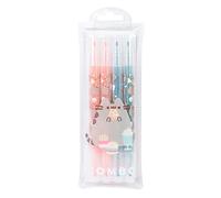 Grupo Erik Pusheen Pen Set | Pack of 4 Assorted Colours | Double-Ended | Highlighter Pens | Pusheen Highlighter Set | Pusheen Gifts | Pusheen Cat | Pusheen Stationery