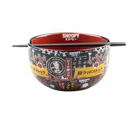 Grupo Erik Ramen Bowl Set with Chopsticks - Snoopy Gifts for Dog Lovers | 31.7 oz - 900 ml, 6.3 x 3.5 inches - 16 x 9 cm Noodle Bowl with Chopsticks