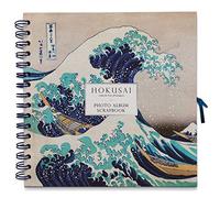 Grupo Erik Hokusai Photo Album Scrapbook | 10.2 x 10.2 inch / 26 x 26 cm / 40 Pages | Hardcover | Japanese Gifts | Photo Book | Personalised Gifts | Friend Gifts | The Great Wave Off Kanagawa