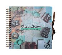 Grupo Erik Vintage Travel Photo Album Scrapbook | 10.2 x 10.2 inch / 26 x 26 cm / 40 Pages | Hardcover | Travel Gifts | Photo Book | Personalised Gifts | Friend Gifts