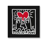 Grupo Erik Photo Album Self Adhesive - Keith Haring | Polaroid Photo Album 6.3 x 6.3 inches - 16 x 16 cm, 11 Double Sided Pages, Hardcover Instax Photo Album | Graffiti Art Gifts Under 15 Pounds
