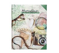 Grupo Erik Vintage Travel Self-Adhesive Photo Album | 9x12 inches - 24x32 cm - 15 Double Sided Pages | Hardcover | Travel Gifts | Photo Books For Memories | Cute Gifts