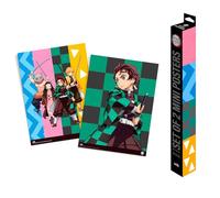 Grupo Erik Poster Demon Slayer Manga - Set of 2 Mini Posters 15 x 20.5 inches / 38 x 52 cm - Art Poster Shipped Rolled Up In A Protective Box - Demon Slayer Merch