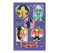 Grupo Erik Poster - Disney Villains - 36 x 24 inches / 91.5 x 61 cm - Shipped Rolled Up - Cool Posters, Art Poster, Wall Posters, Posters & Prints