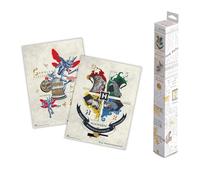 Grupo Erik Poster - Harry Potter - Set of 2 Mini Posters 15 x 20.5 inches / 38 x 52 cm - Art Poster Shipped Rolled Up In A Protective Box - Harry Potter Gifts