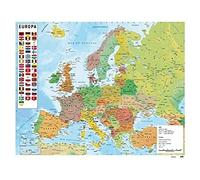 Grupo Erik Poster Map Of Europe - 40 x 50 cm, Shipped Rolled Up