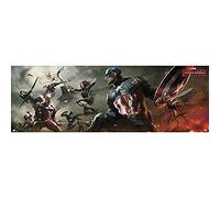 Grupo Erik Poster Marvel Captain America Civil War - 20.8 x 62.2 inches / 53 x 158 cm - Shipped Rolled Up - Cool Posters, Art Poster, Door Posters & Prints
