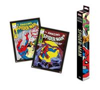 Grupo Erik Poster - Marvel Spider-Man - Set of 2 Mini Posters 15 x 20.5 inches / 38 x 52 cm - Art Poster Shipped Rolled Up In A Protective Box - Spider Man Gifts, Spiderman Gifts