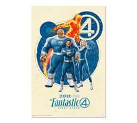 Grupo Erik Poster Marvel The Fantastic Four - 36 x 24 inches / 91.5 x 61 cm - Shipped Rolled Up - Cool Posters, Art Poster, Wall Posters & Prints